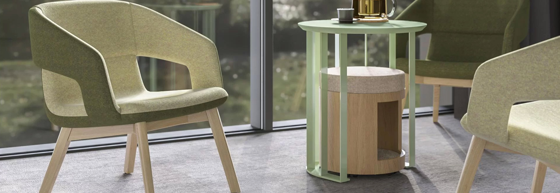 Kantinestoelen Twist&Sit van Narbutas